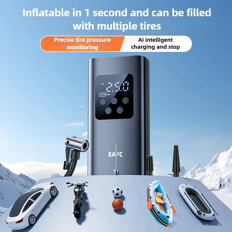 Bezprzewodowy kompresor 150 PSI z wyświetlaczem – EAFC