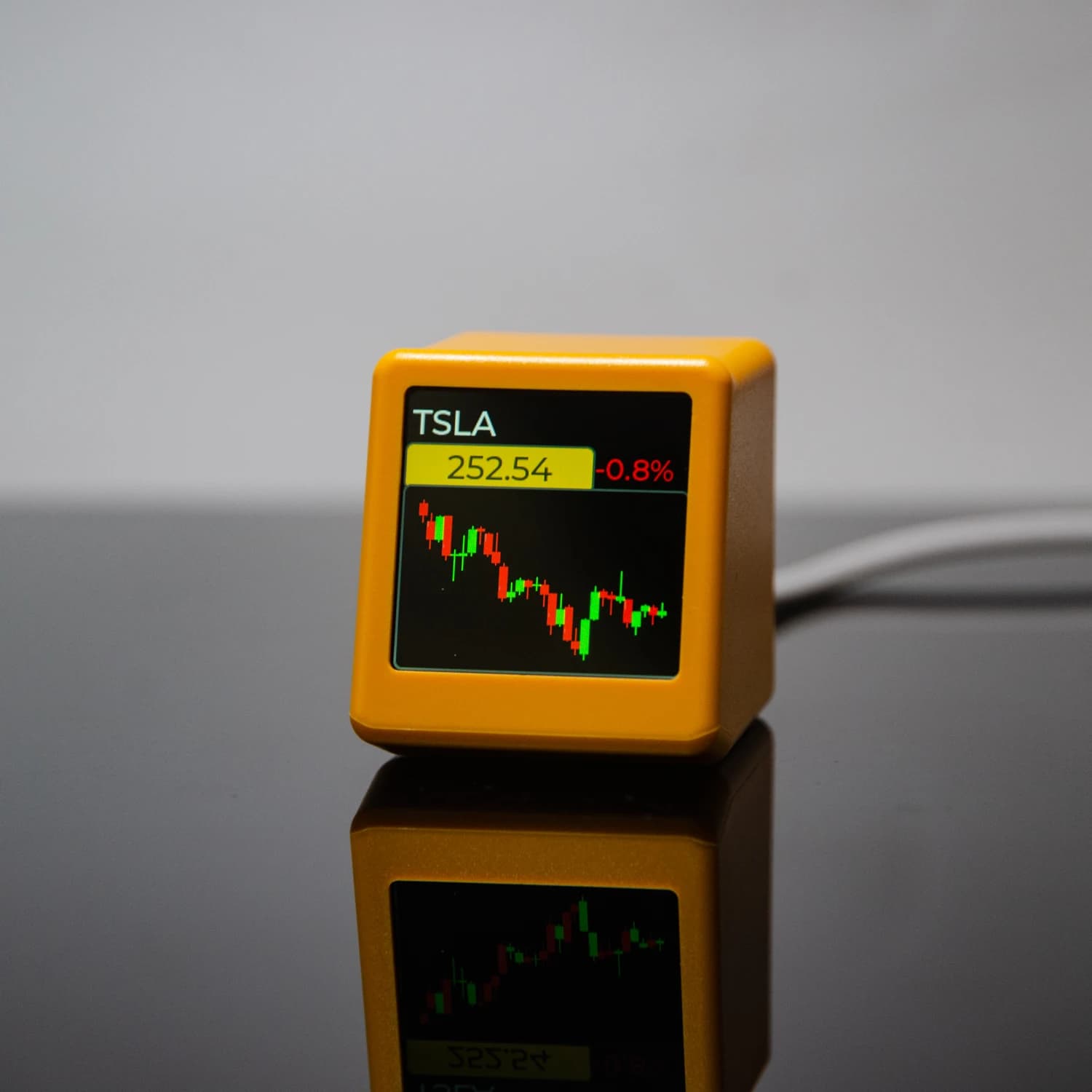 GeekMagic PRO – biurkowy wyświetlacz kursów, pogody i zegara