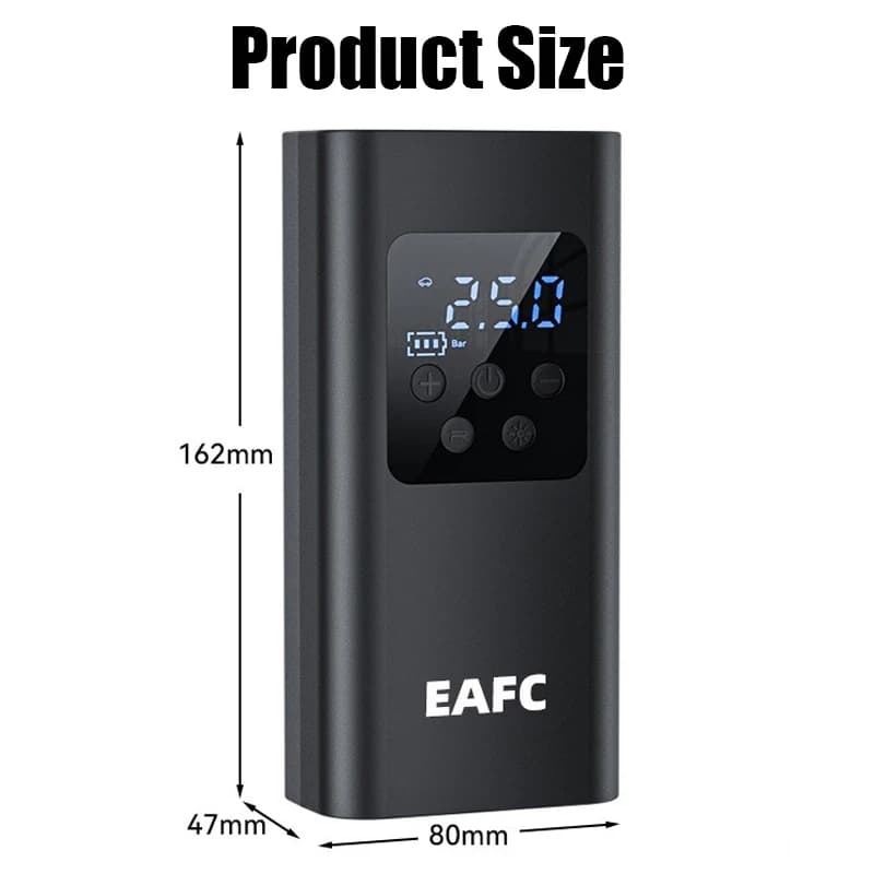 Bezprzewodowy kompresor 150 PSI z wyświetlaczem – EAFC