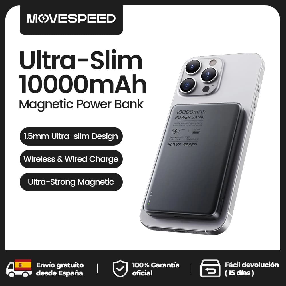 Power bank magnetyczny 10000 mAh – MOVESPEED S10