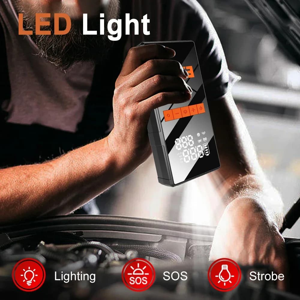 Jump starter 1200 A z kompresorem 150 PSI