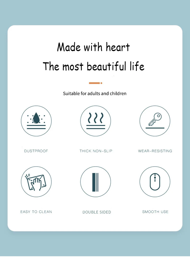 Biała podkładka biurkowa PU pod mysz i klawiaturę