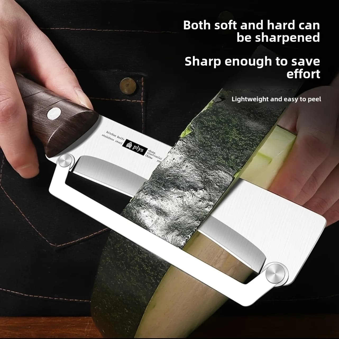 Obieraczka stalowa z drewnianą rączką