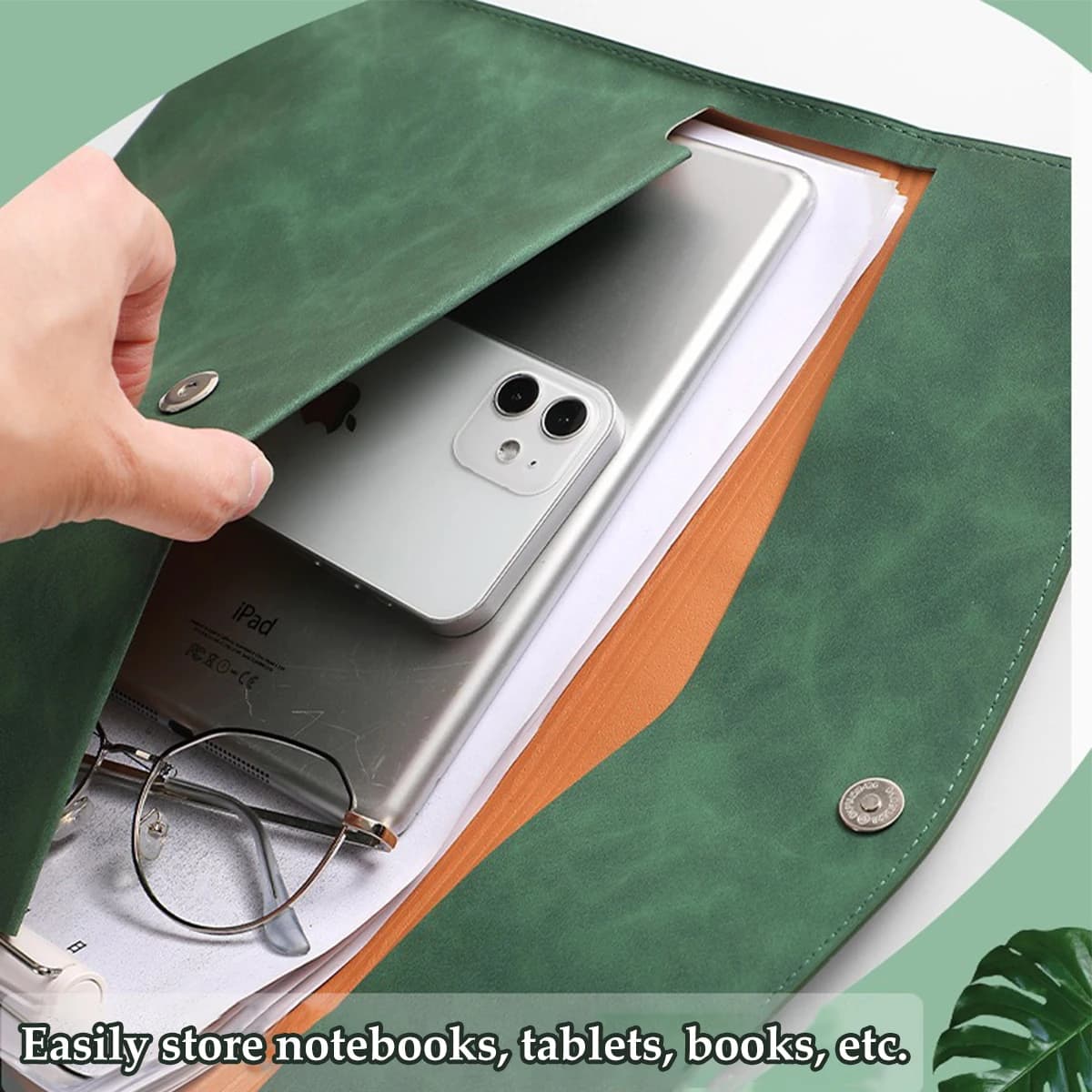 Skórzana teczka A4 na dokumenty