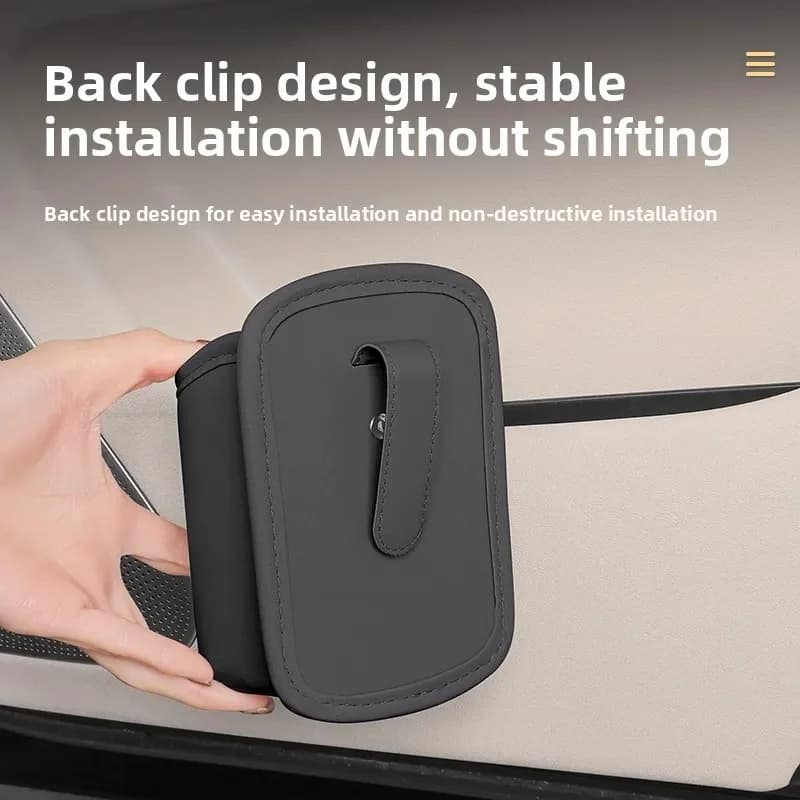 Samochodowy organizer boczny z uchwytem na kubek