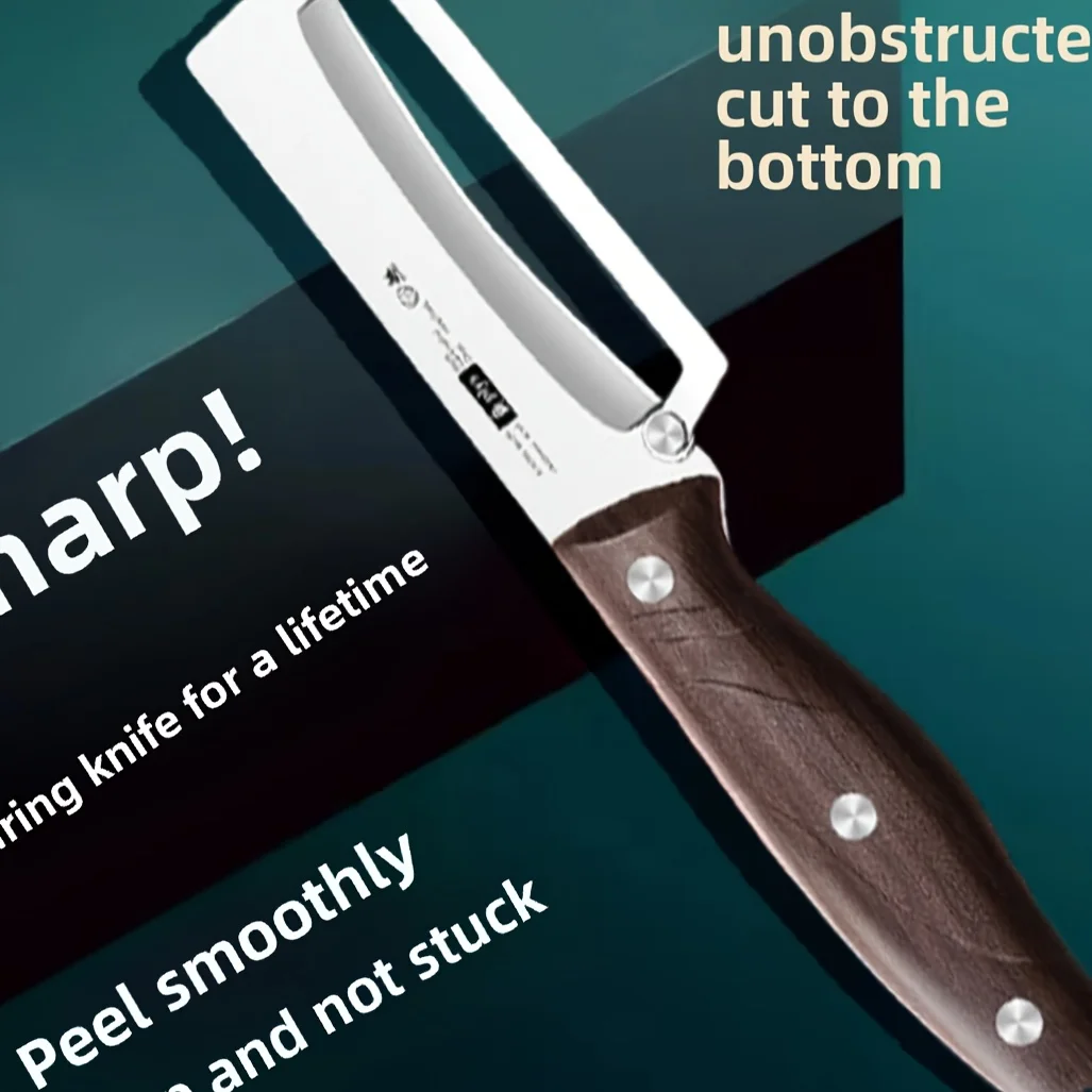 Obieraczka stalowa z drewnianą rączką