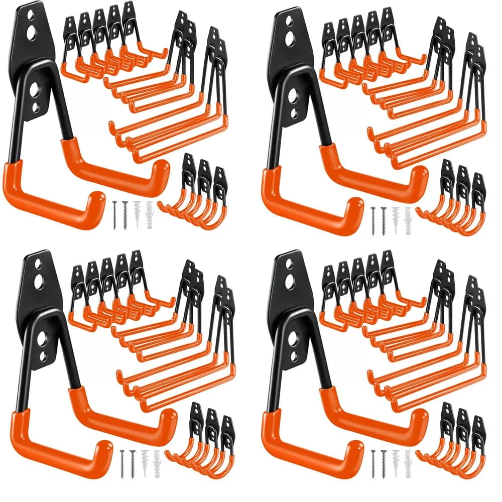 Metalowy hak ścienny do garażu i narzędzi