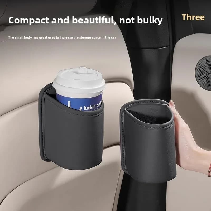 Samochodowy organizer boczny z uchwytem na kubek