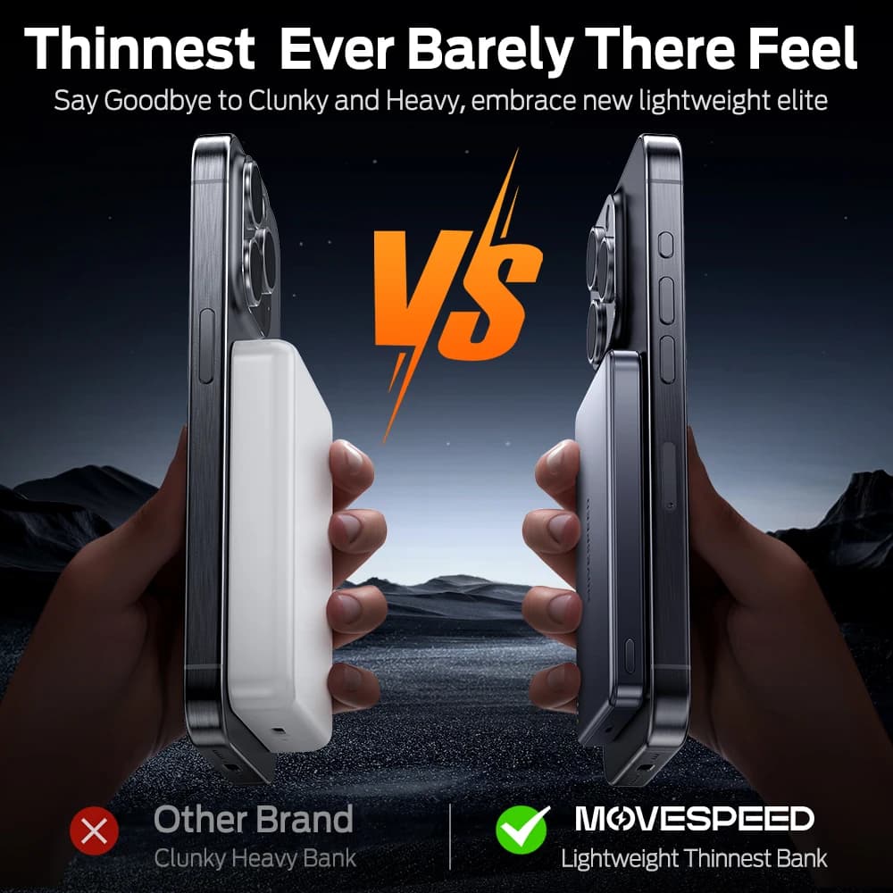 Power bank magnetyczny 10000 mAh – MOVESPEED S10