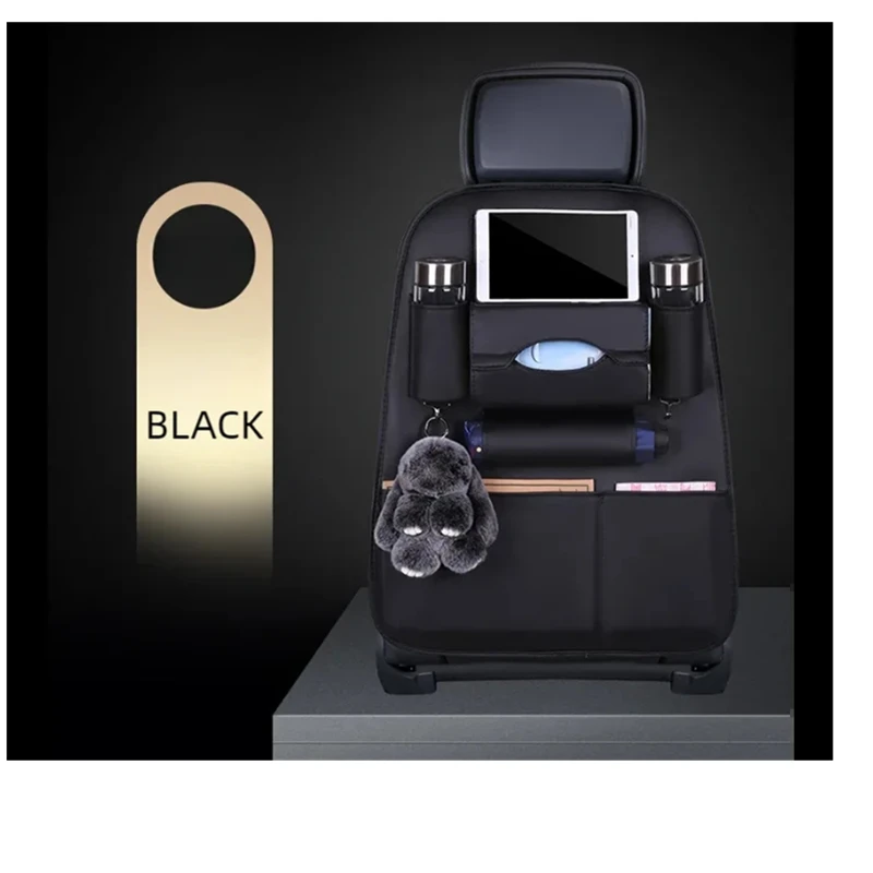 Organizer na tył fotela z zamykanym schowkiem