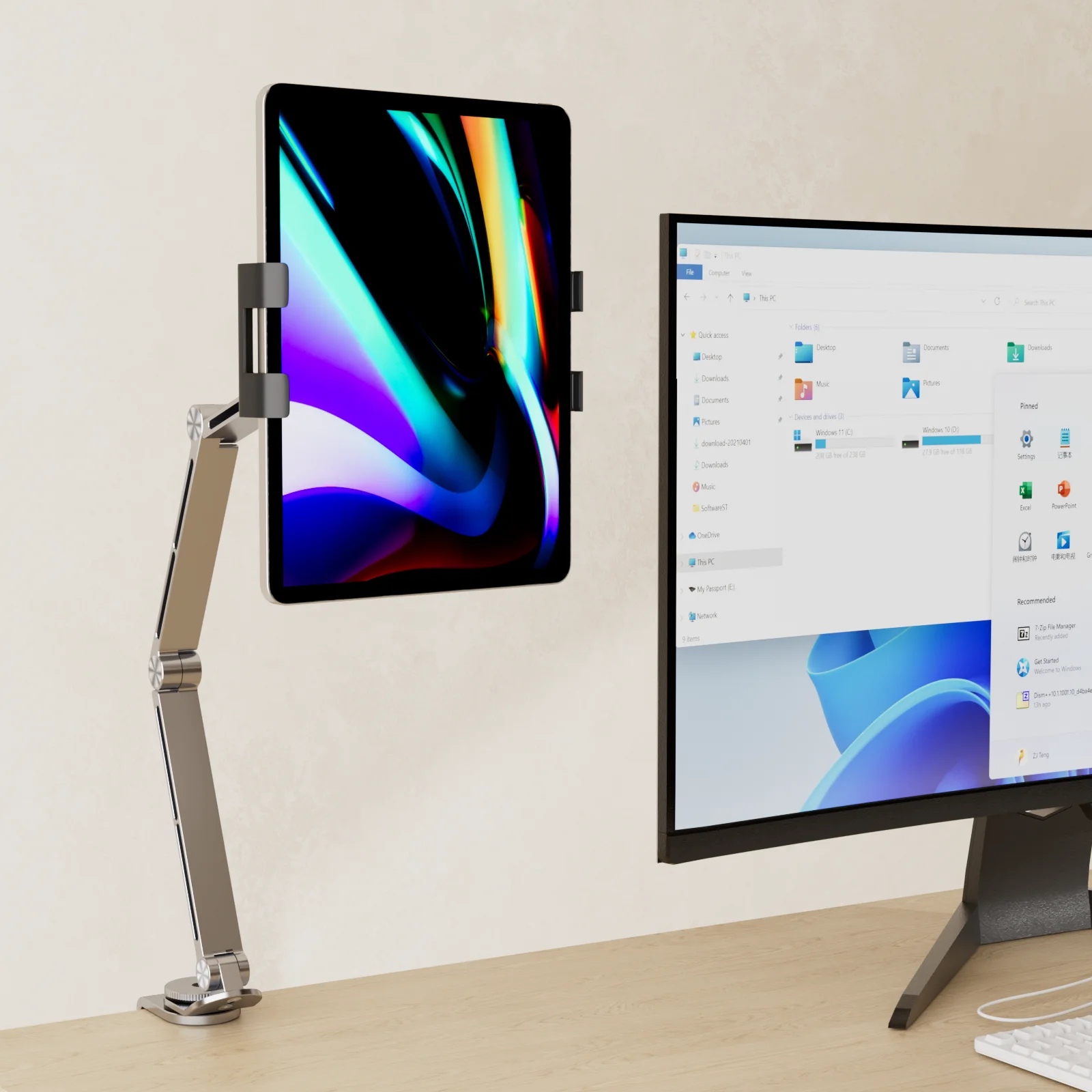 Regulowany stojak na tablet i telefon 360°