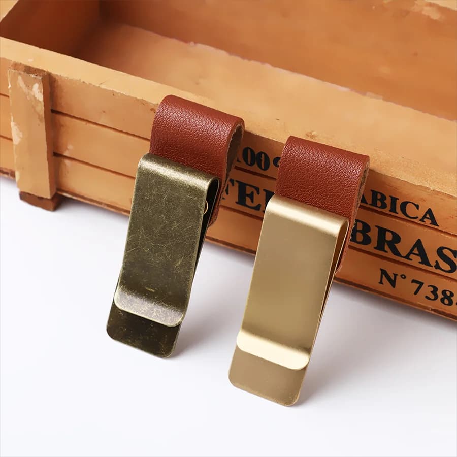 Skórzany klips na długopis do notesu – STONEGO