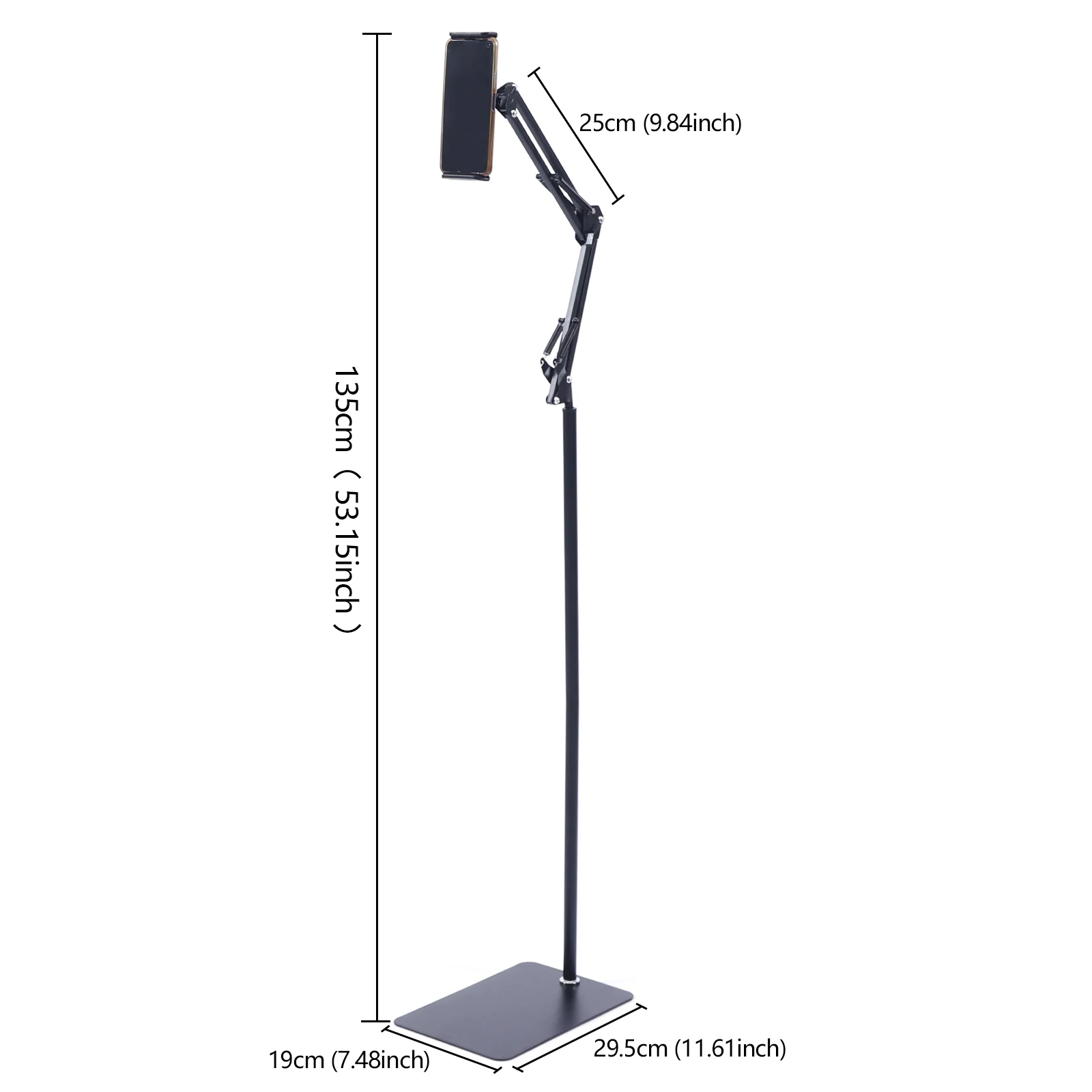 Podłogowy statyw na tablet i telefon 360°