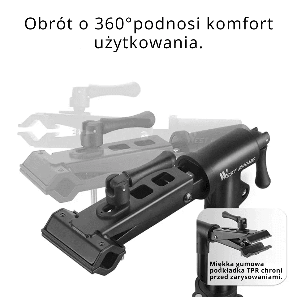 Aluminiowy stojak serwisowy do roweru